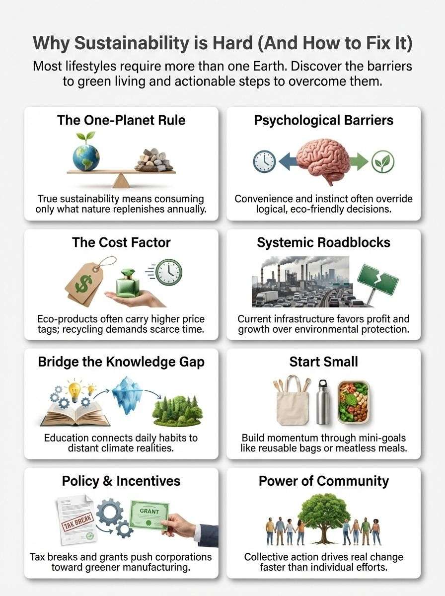 Why Sustainability is Hard to Achieve
