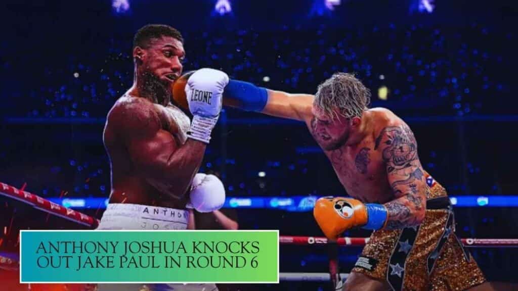 anthony joshua knocks out jake paul