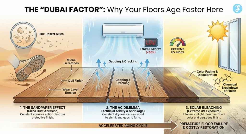 Hardwood Floor Maintenance in Dubai