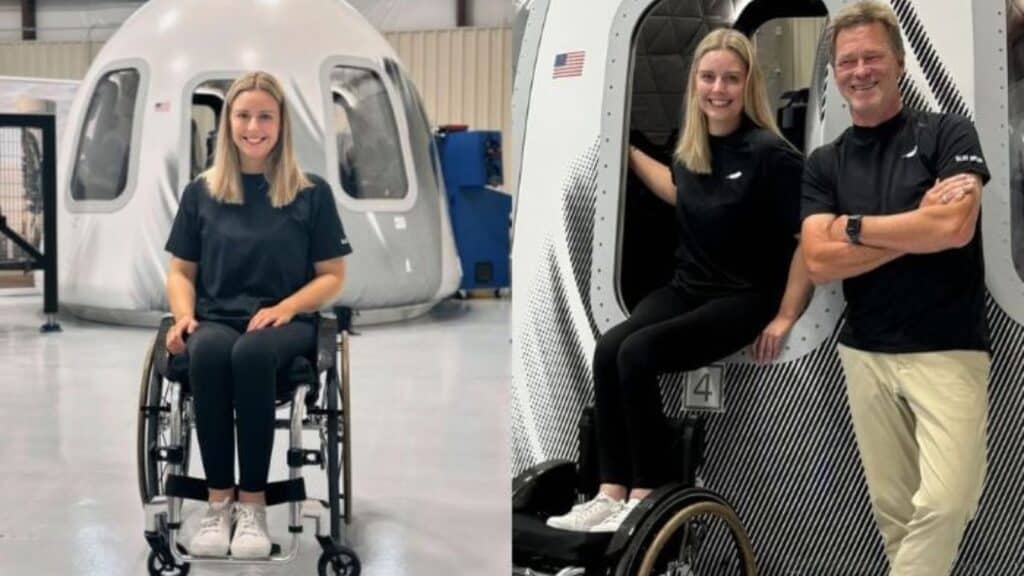 first wheelchair user in space