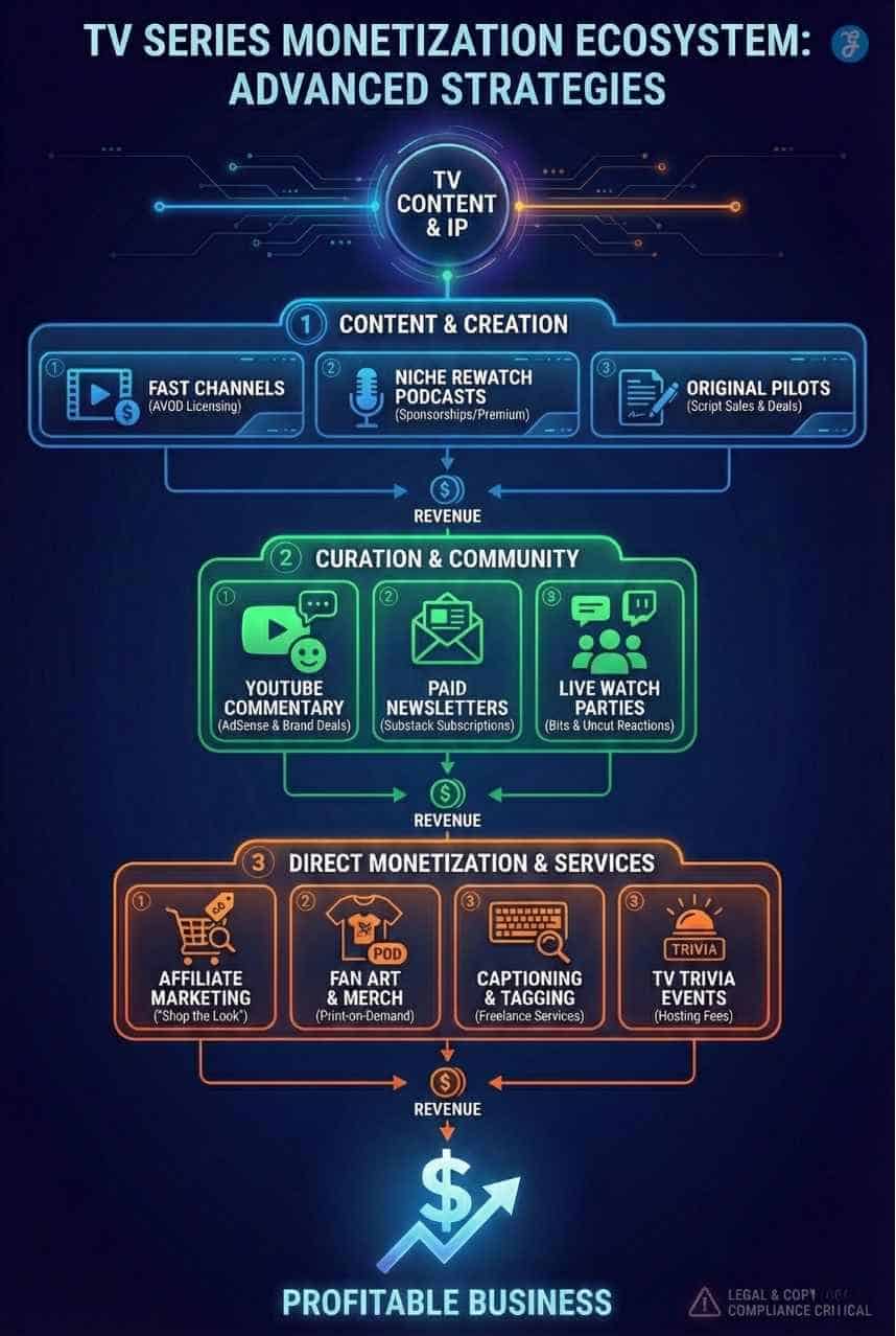 how to make money with TV series