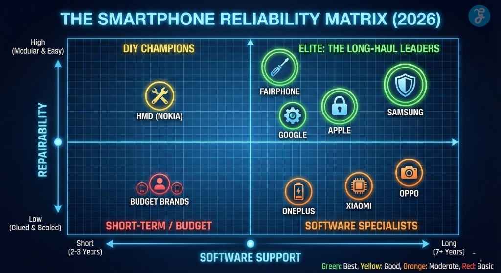most reliable smartphone brands