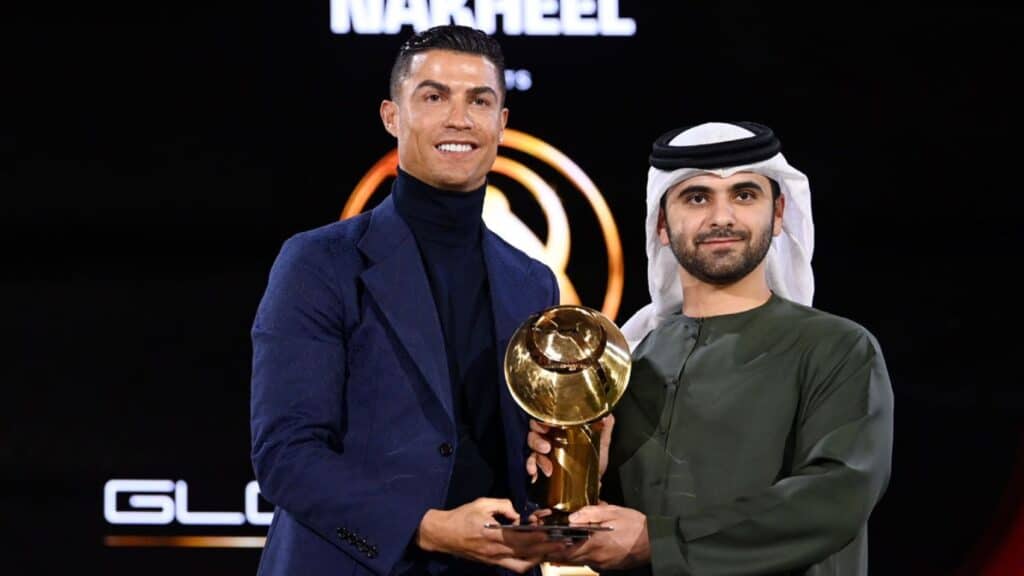 ronaldo wins best middle east player