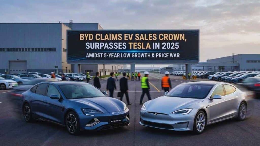 BYD Overtakes Tesla in EV Sales as China’s Price War Bites