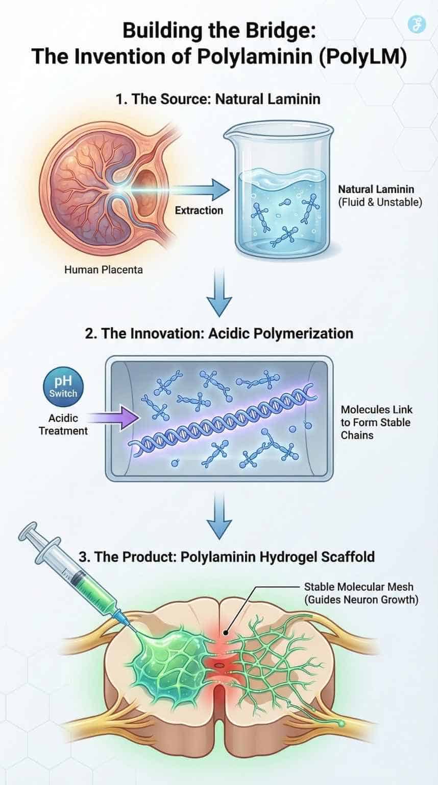 Polylaminin breakthrough