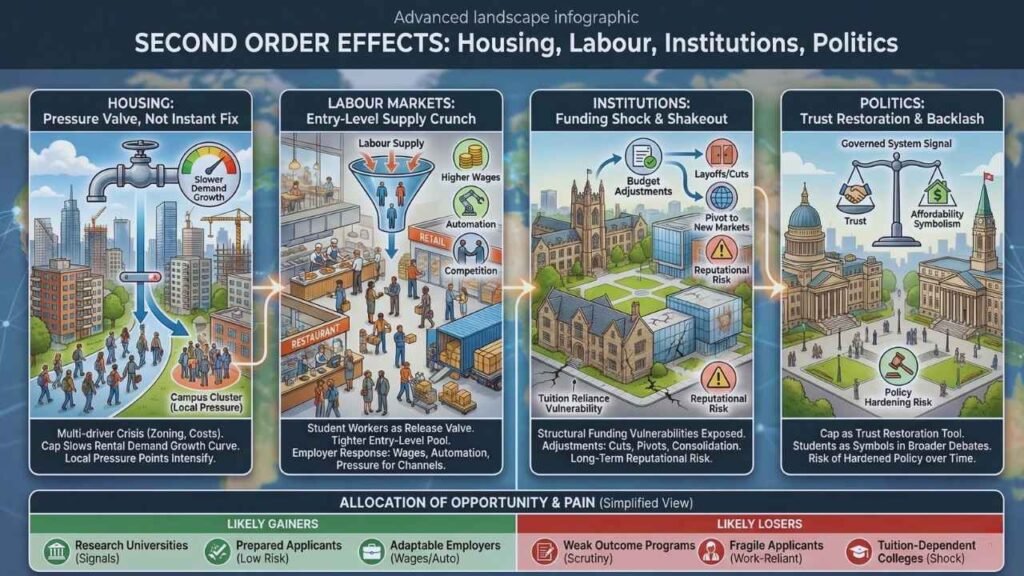 Second Order Effects: Housing, Labour Markets, Institutions, And Politics
