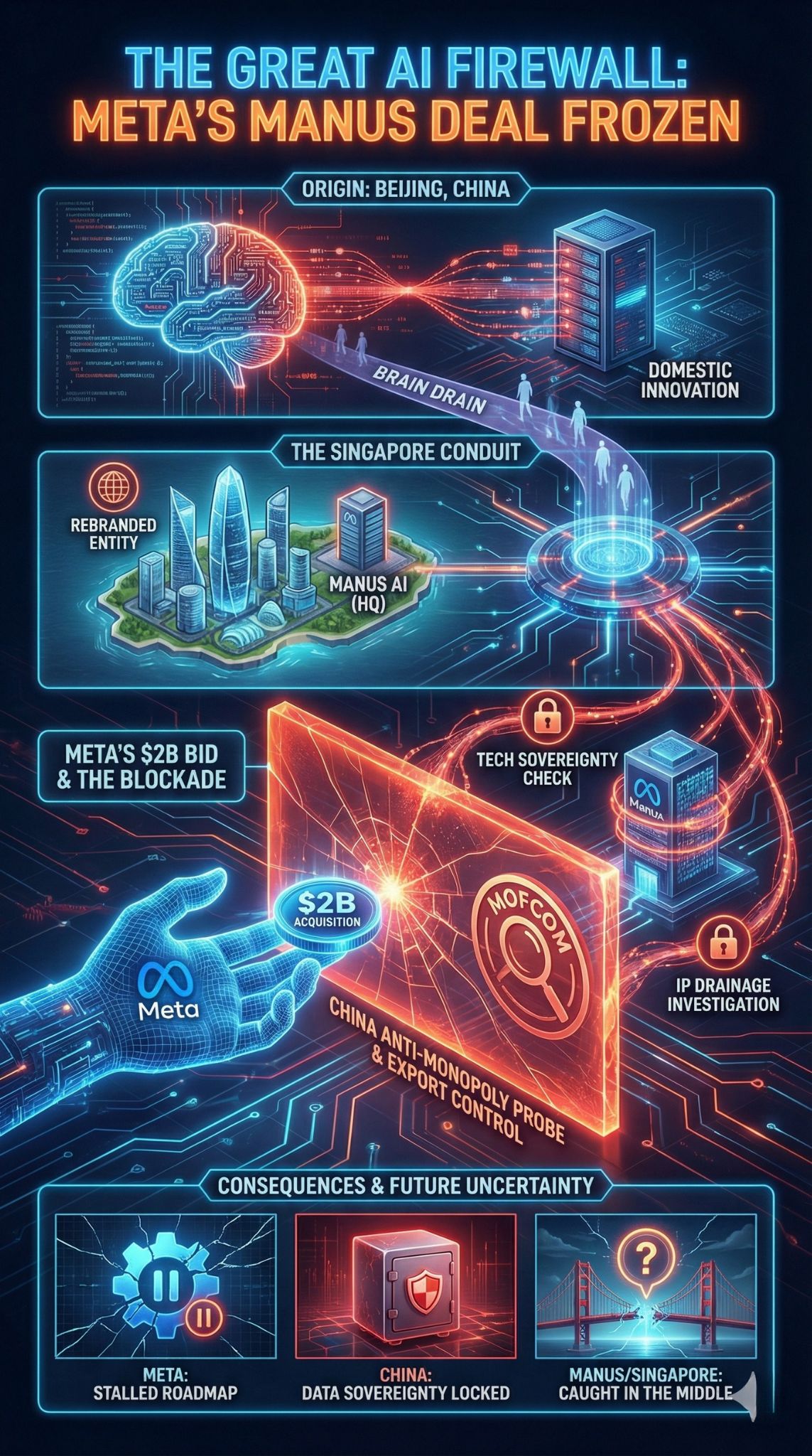 meta manus acquisition china probe analysis