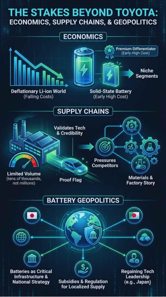 The Stakes Beyond Toyota: Economics, Supply Chains, And Battery Geopolitics