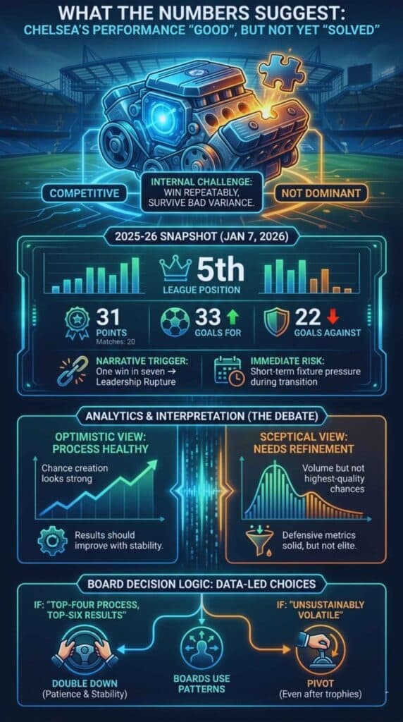 What The Numbers Suggest: Chelsea’s Performance Looks “Good,” But Not Yet “Solved”?