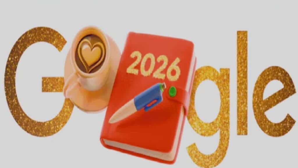 google new years day 2026 doodle