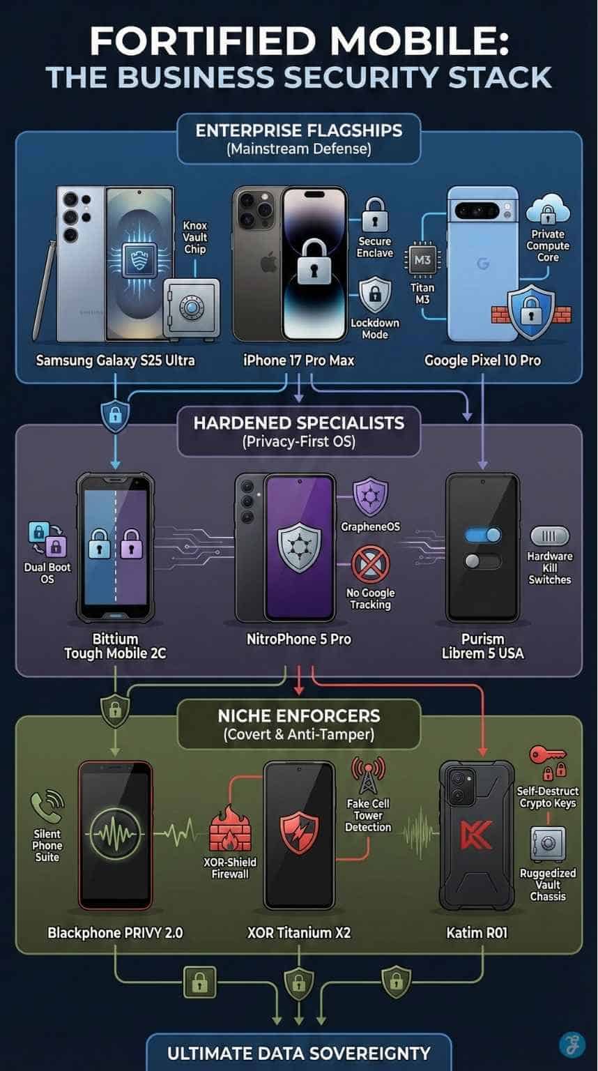 most secure smartphones for business