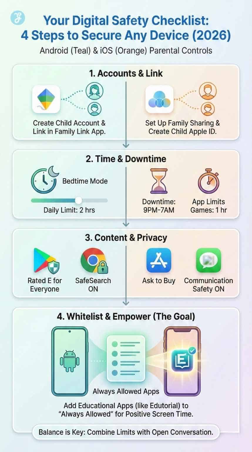 parental controls on Android and iOS