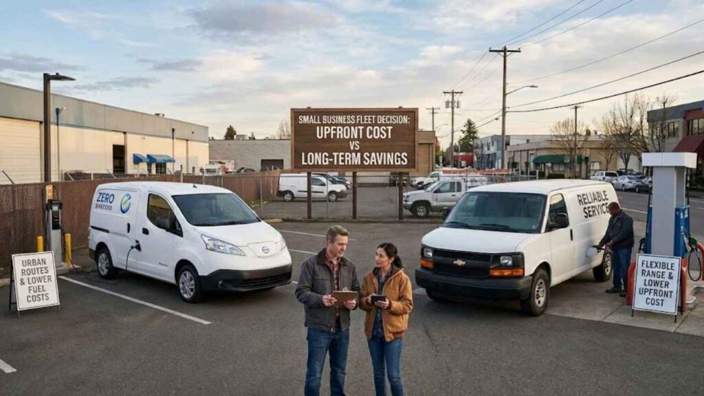 Electric Work Vans vs Gas Vans