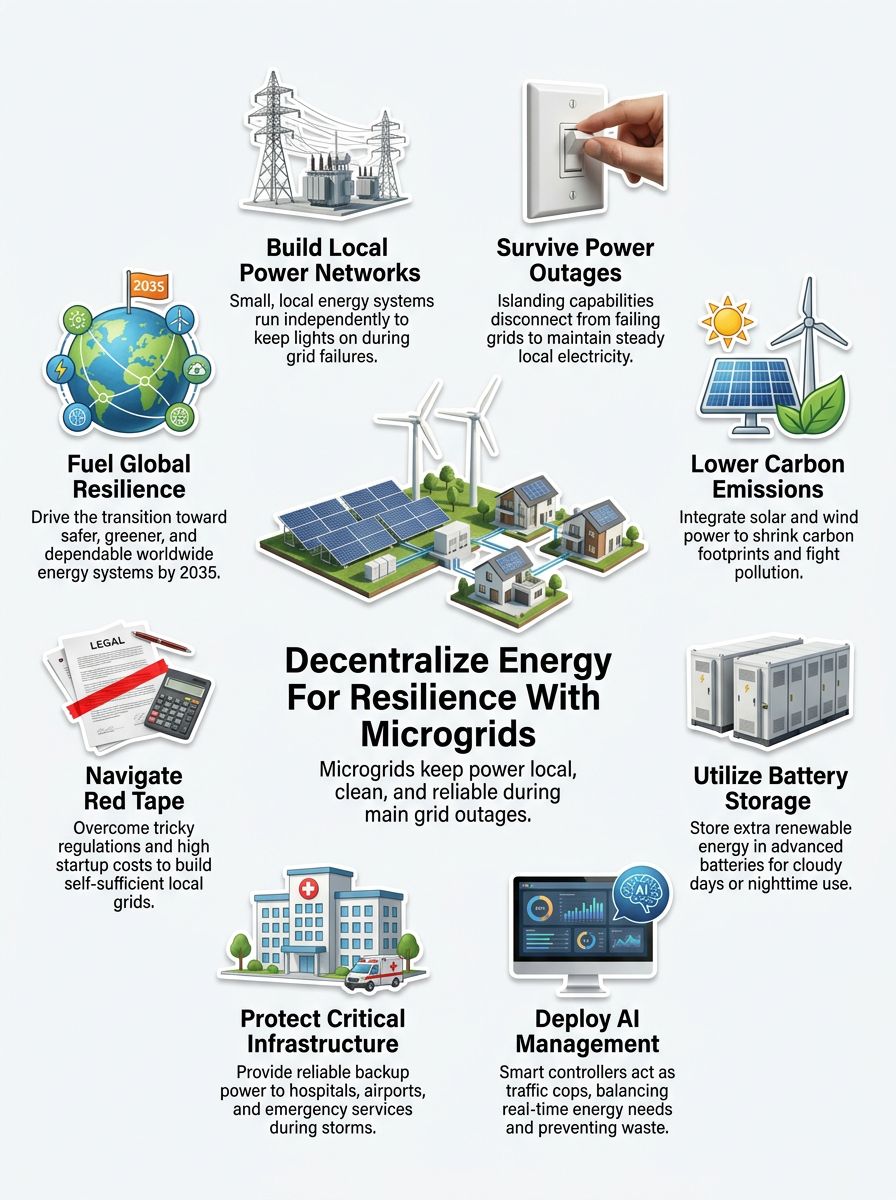 Microgrid Energy Resilience decentralized power