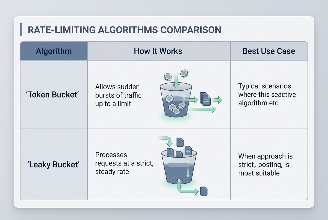 Use rate limiting and throttling to prevent abuse