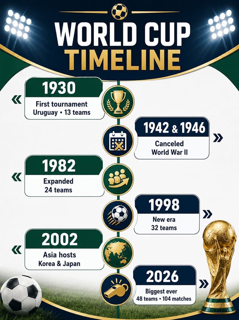FIFA World Cup Time Line
