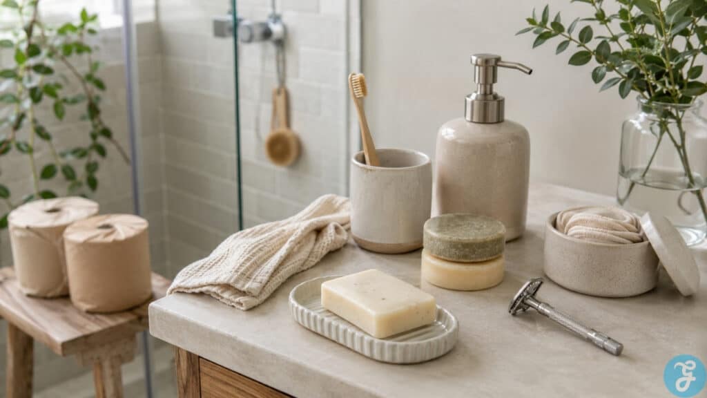 plastic-free bathroom