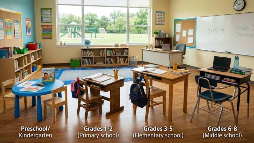How Do You Choose Desk Sizes by Grade Level