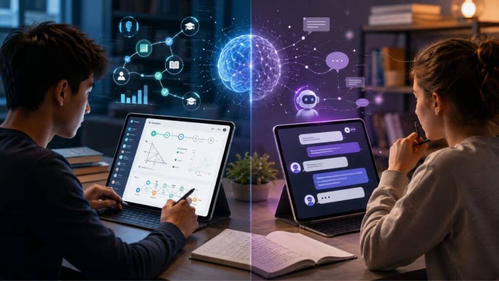 Intelligent Tutoring Systems vs. Chatbot Tutors