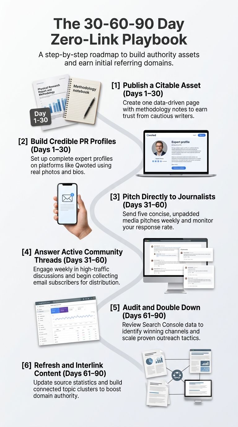 The 30-60-90 Day Plan for a Blog With Zero Links