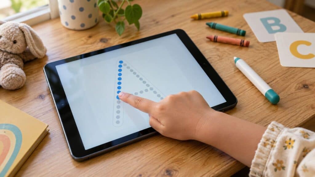 Finger tracing vs stylus tracing