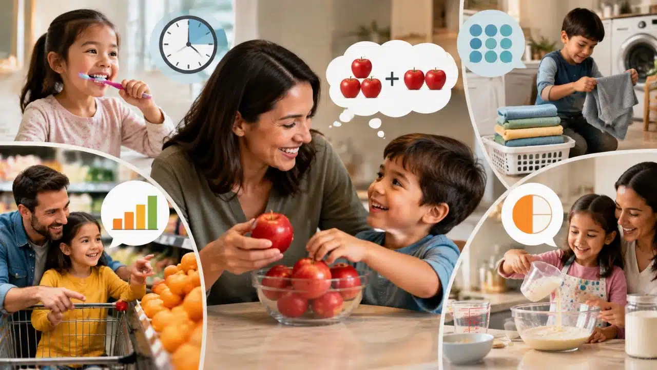 How to Talk About Math During Daily Routines