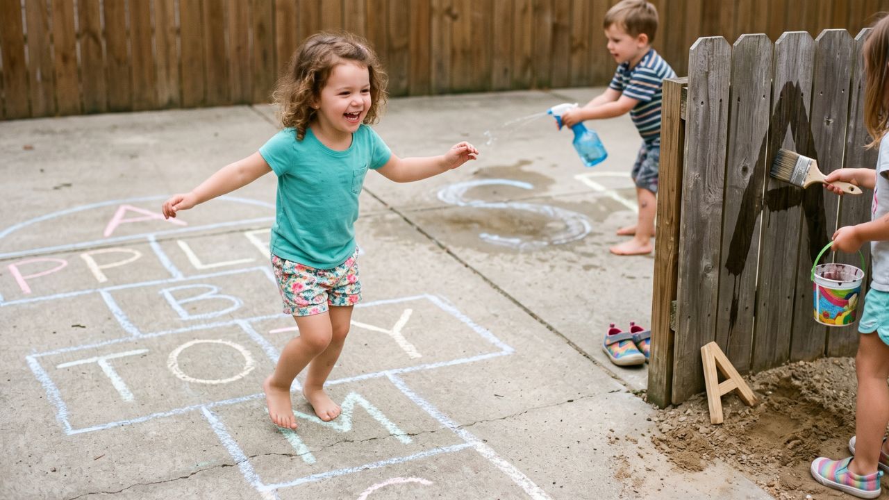 Outdoor alphabet games