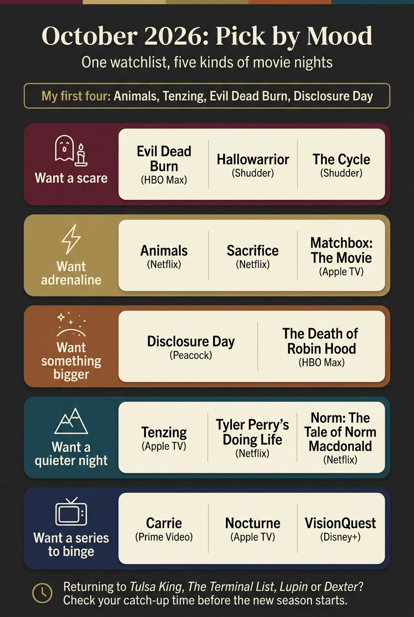 Pick by mood October movies