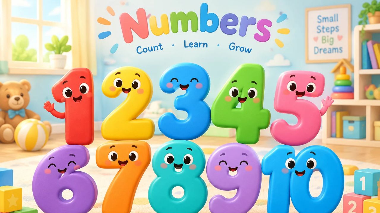 how many numbers should a toddler recognize
