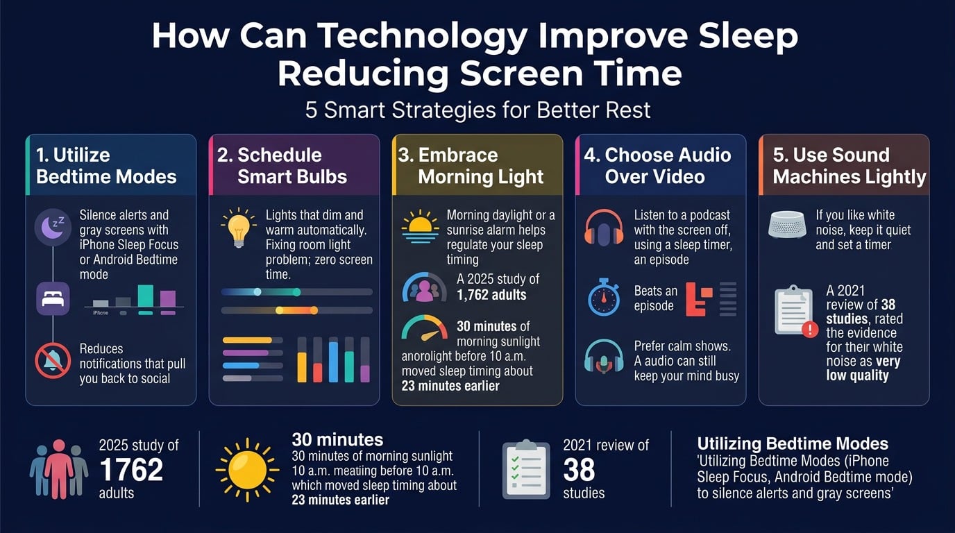 How Can Technology Improve Sleep Reducing Screen Time