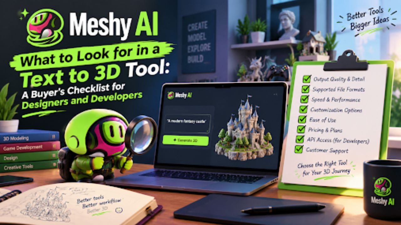 What to Look for in a Text to 3D Tool