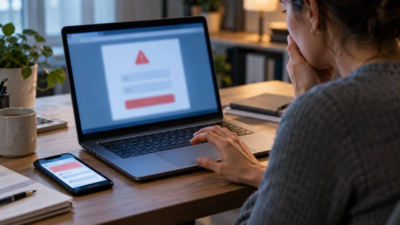 what to do after clicking a phishing link